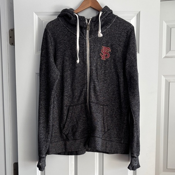 Pressbox Tops - Florida State Seminoles Zip Up Hoodie Pressbox Size XL Womens Charcoal